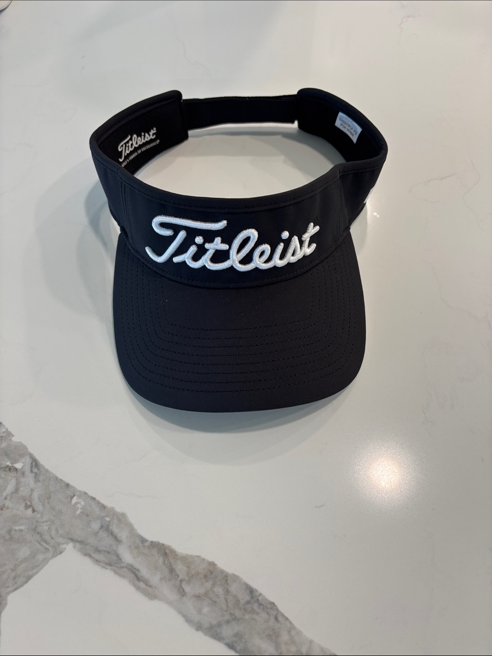 NWOT Titleist Pro V1 Footjoy Sun Visor Hat Cap Black & White
One Size Adjustable